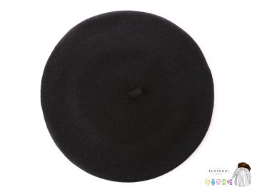 西班牙ELOSEGUI  兒童ISI貝雷帽EL ISI06103N 天鵝絨黑
