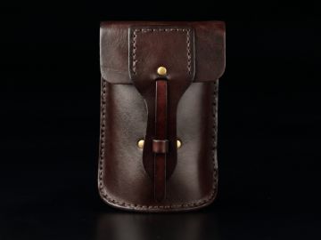 倉吉1011    哈雷騎士 植鞣革手工包  挎包 腰包